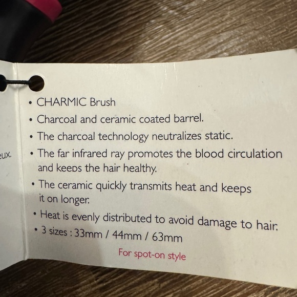 🆕 Duo Must52 Round brush charcoal and ceramic 44 mm/63 mm Charmic+  bonus - Picture 5 of 8